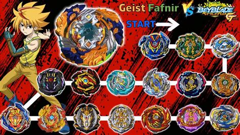 Geist Fafnir VS ALL GT Season 4 Marathon Battle Beyblade Burst GT