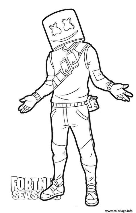 Fortnite coloring pages marshmello fortnite marshmello. Fortnite Coloring Pages Free Images - Visual Arts Ideas