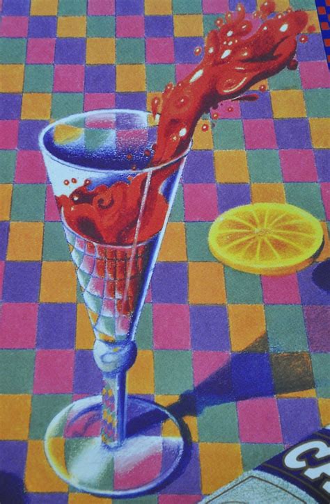 Milton Glaser For Campari Original Poster 1992 Trapeziod Etsy