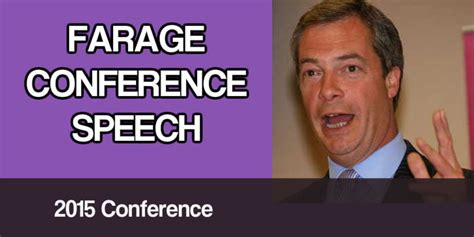 Farage Conference Speech Starts The Countdown Time To Market
