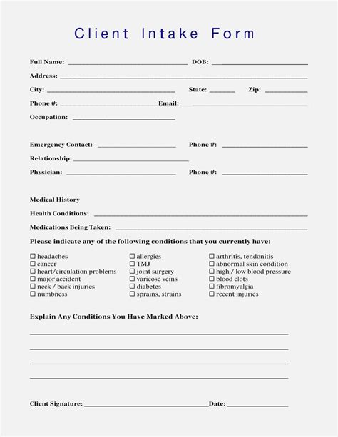 28 Esthetician Client Consultation Form Template In 2020 With Images