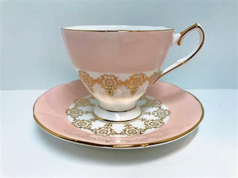 Crown Tea Cup And Saucer English Bone China Cups Antique Tea Cups