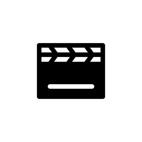 Clapperboard Icon Design Vector Symbol Film Clapper Action