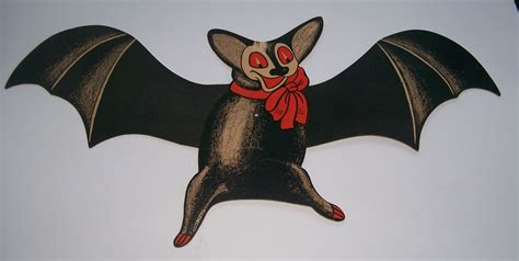 Vintage Halloween Bat Diecut Halloween Yesteryear