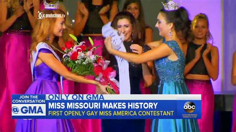 Erin O Flaherty First Openly Gay Miss Missouri Visits Gma Youtube
