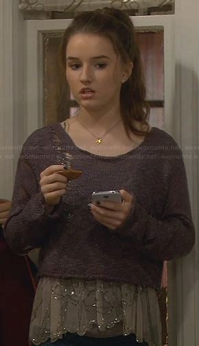 Wornontv Eves Sequin Top And Cropped Sweater On Last Man Standing