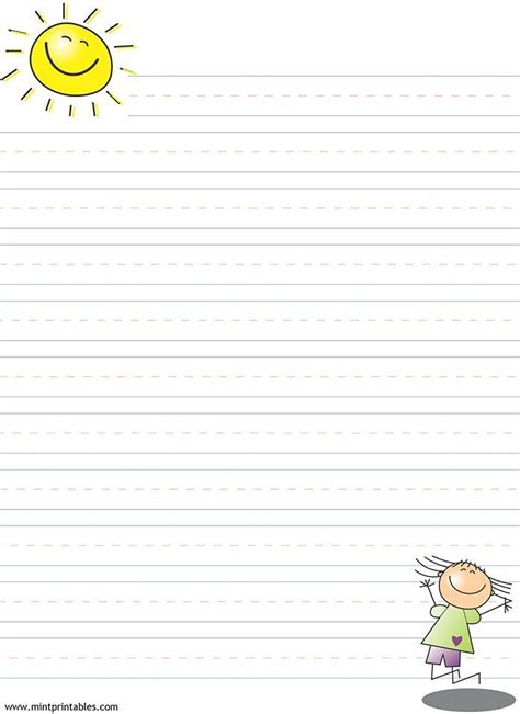 Free Printable Writing Pages For Kids Free Writing Paper