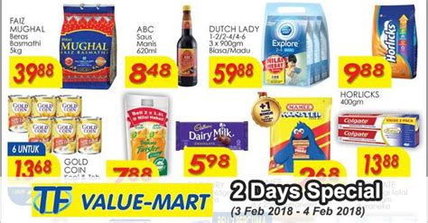 Tf Value Mart 2 Days Special Promotion 3 February 2018 4 February 2018