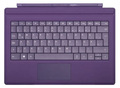 Keyboard Microsoft Surface Type Cover Pro 3 Purple Qwertz German