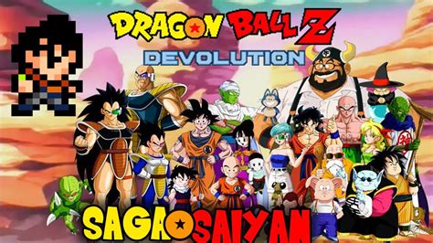 Dragon ball z devolution 2 in this retro version of the classic dragon ball, you'll have to put on the skin of son goku and fight in the world martial arts tournament to face the dangerous opponents of the dragon ball saga. Dragon Ball Z Devolution - Saga Saiyan - YouTube