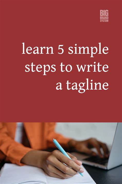 How To Write A Terrific Tagline Free Tool Blog Writing Tips