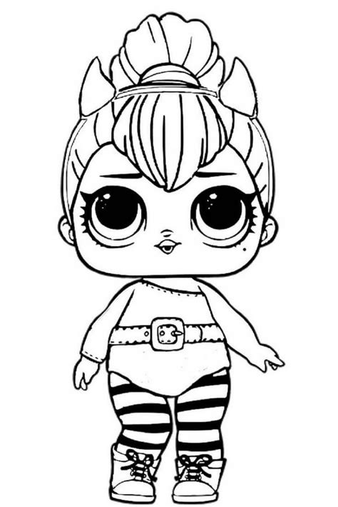 LOL Dolls Coloring Pages | Unicorn coloring pages, Cute coloring pages