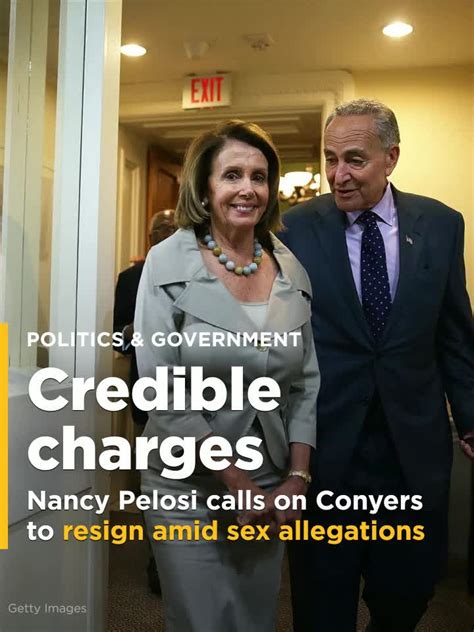 Nancy Pelosi Calls On Conyers To Resign Amid Sex Allegations