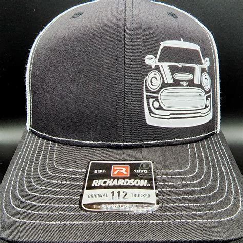 Mini Cooper Trucker Snapback Hat Mesh Back Mini Cooper Hat Etsy