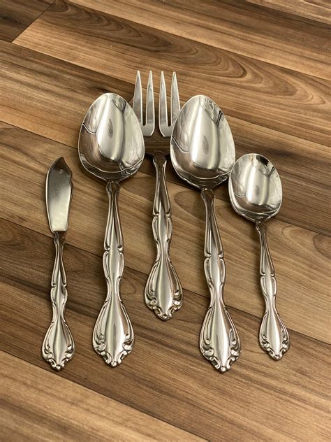 Vintage Oneida Community Cantata Stainless Flatware Set Service For