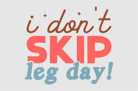 I Dont Skip Leg Day Graphic By Lazy Craft · Creative Fabrica