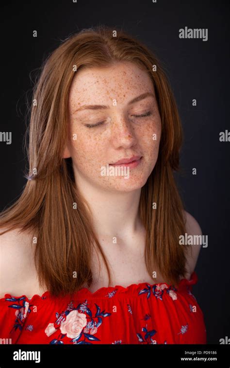 Girl Red Hair Freckles Hi Res Stock Photography And Images Alamy