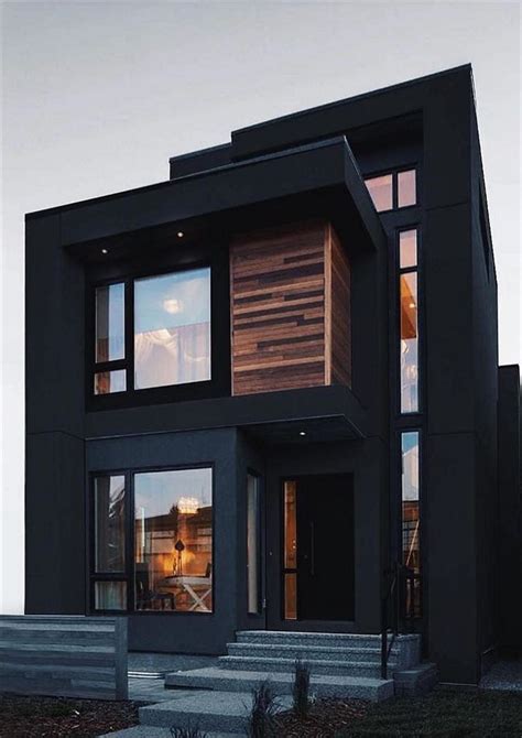 5 Beautiful Houses With Black Exteriors Fachadas De Casas Pequenas