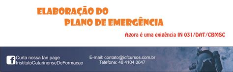 Elaboração De Planos De Emergência Contra Incêndio Instituto Catarinense De Formação