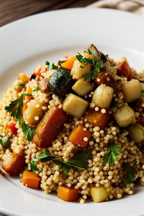 Moroccan Couscous With Roasted Vegetables AllDinner Com