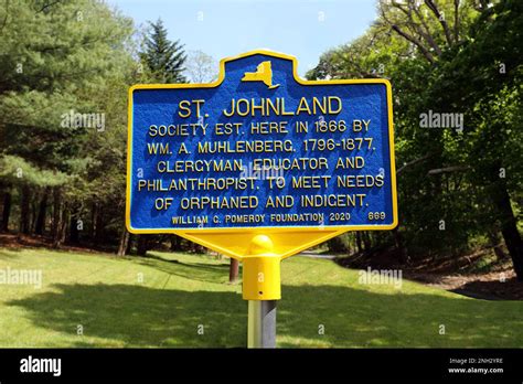 Historic marker, Smithtown, Long Island, NY Stock Photo - Alamy