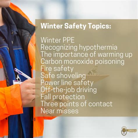 Winter Safety Topics Safety Topics Winter Safety System