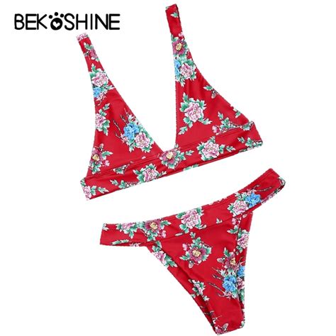 Bekoshien 10 Colors Swimwear 2018 Bikini Set Women Swimsuit Triangle