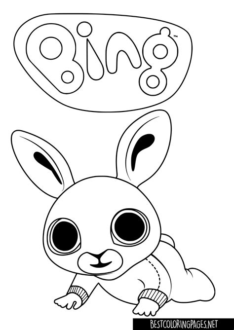 Bing Bunny Coloring Pages Free Printable Coloring Pages