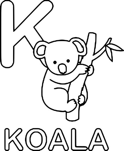 Don't restrict your imagination and color these cute koalas in fun colors. Coloriage Koala alphabet à imprimer