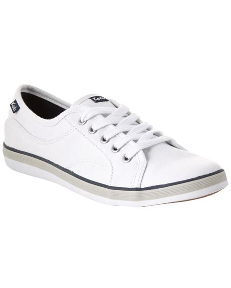 Keds Womens Coursa Canvas Sneaker In White Lyst Uk