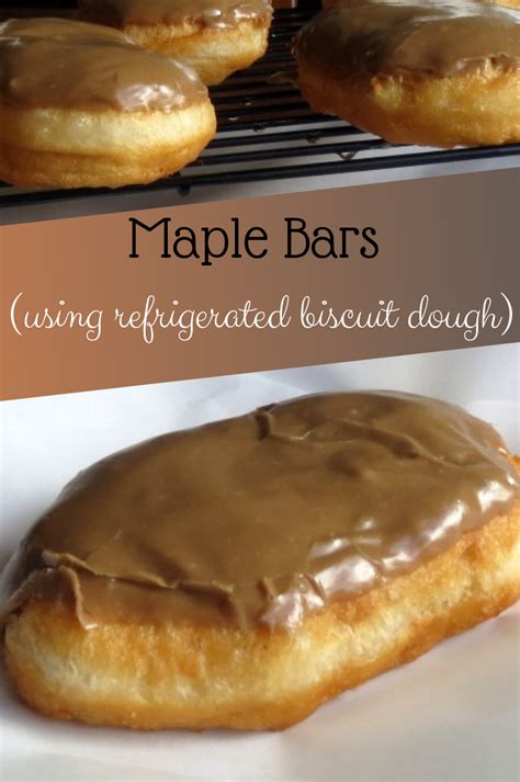 Place them on parchment paper and brush them with beaten egg whites. Maple Bars (using refrigerated biscuit dough) | Dessert recipes