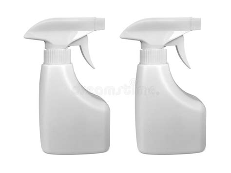 White Spray Bottle Isolated On White Stock Image Image Of Bottle