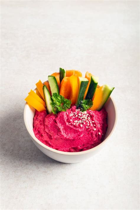 Homemade Beetroot Hummus Stock Image Image Of Lemon 176303839