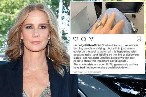 Rachel Griffiths Apologizes For Posting Manicure Photo While People