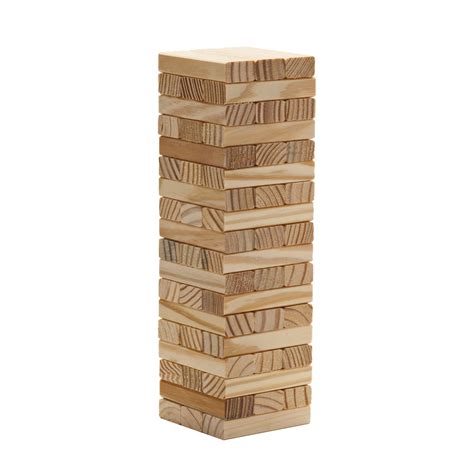 Wood Block Stacking Tower That Tumbles Down When You Play Made In Usa