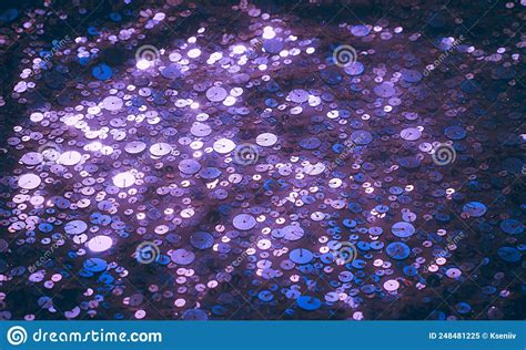 Fairytale Shimmering Texture Purple Glitter Background Fabric Texture