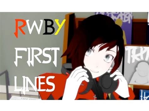 RWBY Characters First Lines Volume 1 YouTube