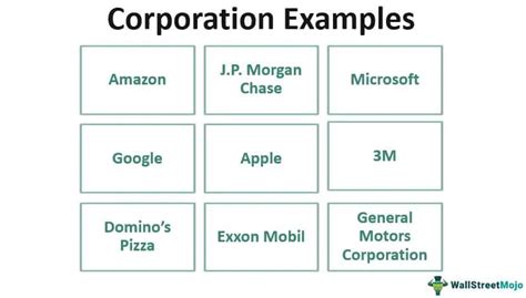 Corporation Examples Top 9 Examples Of Most Common Corporations