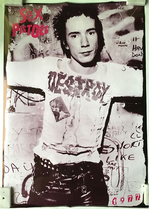 Poster De Johnny Rotten Sex Pistols Dibuj Vendido Hot Sex Picture