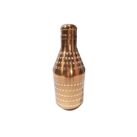 High Quality Rose Gold Finish Brass Flask Bottle At Rs 500 Piece