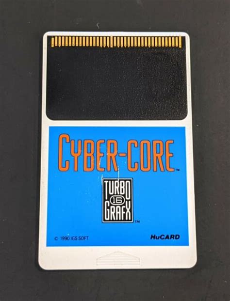 Cyber Core Turbografx 16 1990 For Sale Online Ebay