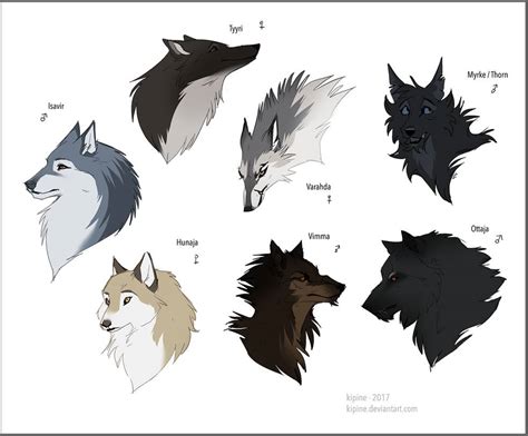 Wolf Characters By Kipine On Deviantart