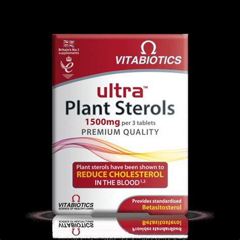 Ultra Plant Sterols 500mg Reduce Cholesterol In Blood 30 Tablets