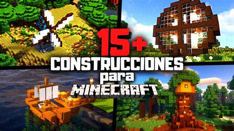 IDEAS De CONSTRUCCIONES Que NECESITAS Para Minecraft YouTube