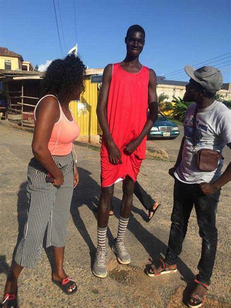 More Photos Of The Tallest Man In Ghana From Swedru Who Is Just Ys Old GhPage