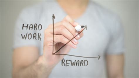 Work Hard Reward Graph Illustration By Stockwood Videohive