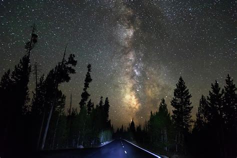 Forest Road Milky Way Night Cruising Photograph By James