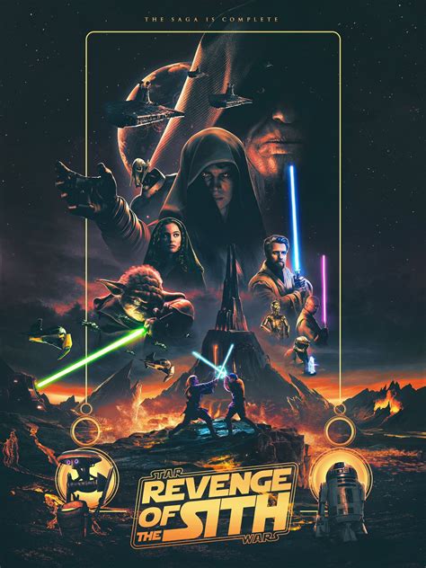 Star Wars Revenge Of The Sith Poster By Nicolas Tetreault Abel Starwars