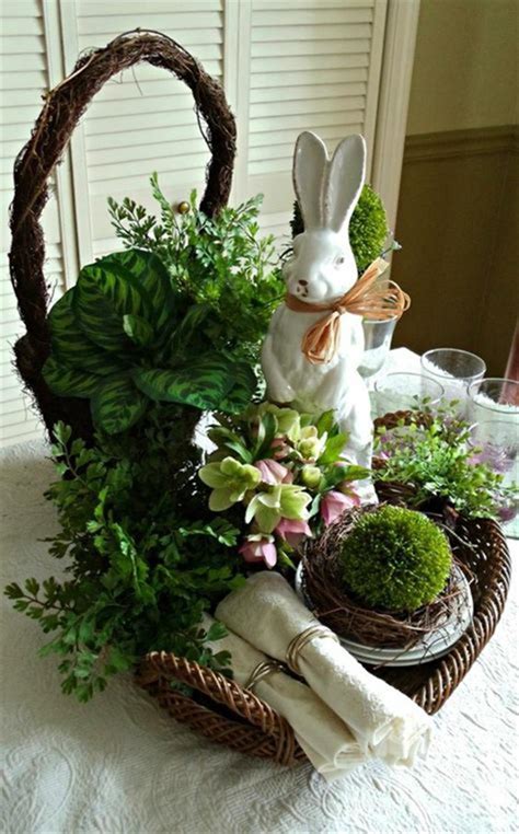 40 Beautiful Diy Easter Table Decorating Ideas For Spring 2019 4