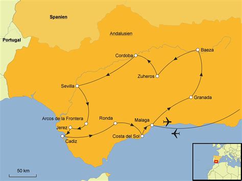 Mapa de andalucia poster karte von andalusien 91,5 x 61 cm. Flughafen Andalusien Karte